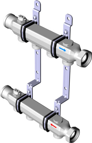 587 574 Модель 1078 Трубопроводные системы  Pexfit Pro  Коллекторы для отопления Santreyd  - Вид №2