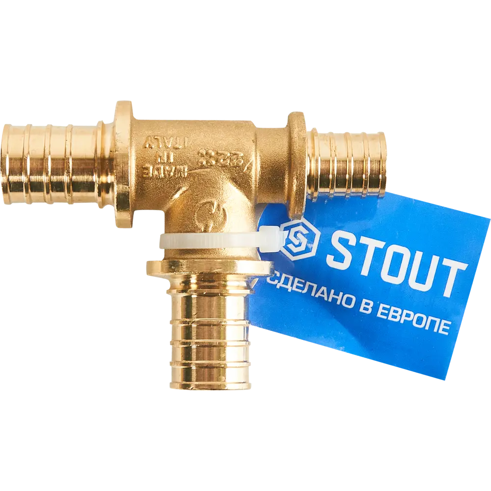 Тройник переходной Stout 25×25×20 мм латунный для водоснабжения 82197811 STLM-1421094 - Вид №2
