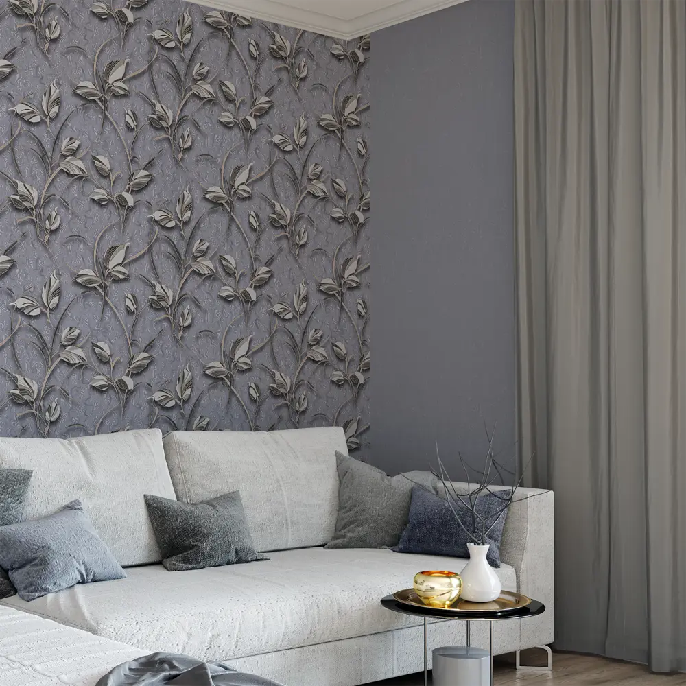 Обои флизелиновые Alsace серые 1.06 м PL71751-44 PALITRA LIFE STLM-2191316 - Вид №3