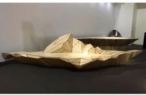 CEDRIMARTINI Деревянная скамейка со спинкой Nibiru