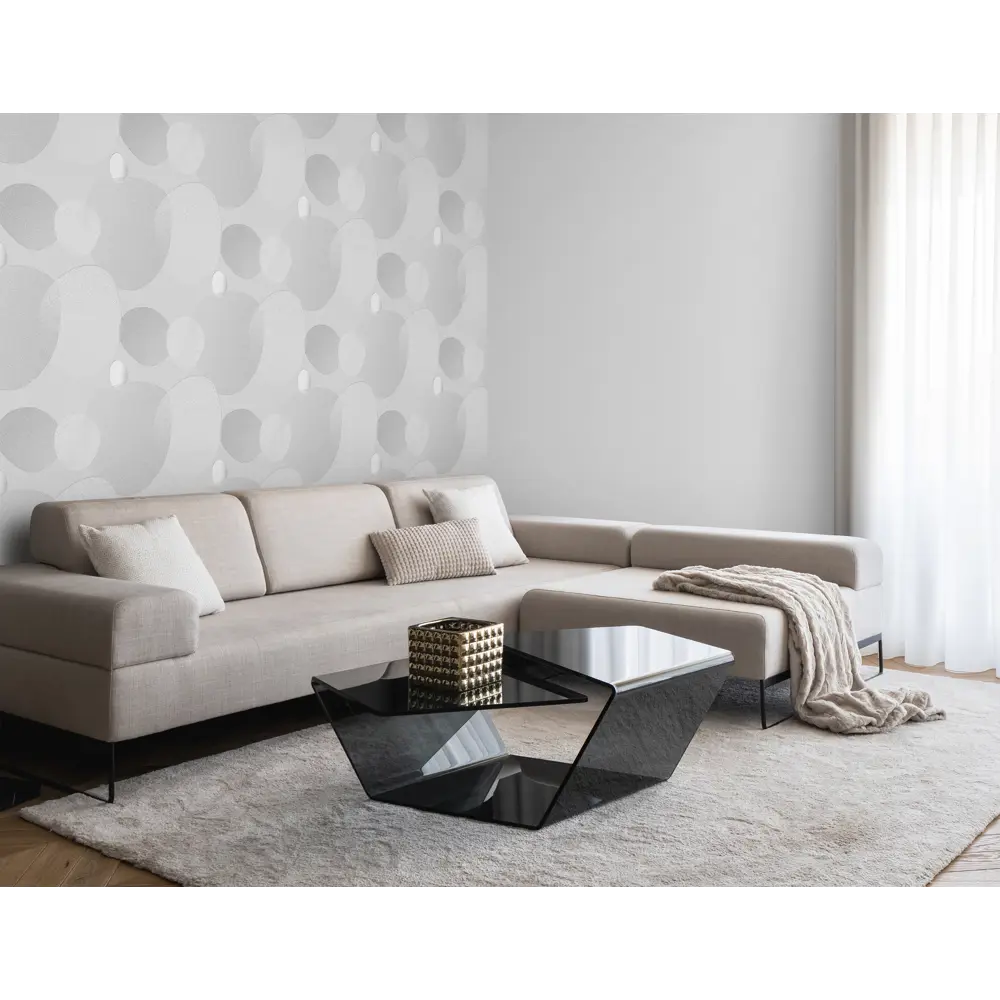 Обои флизелиновые Victoria Stenova Контраст 1.06 м серые VS587217 STLM-2159017 - Вид №4