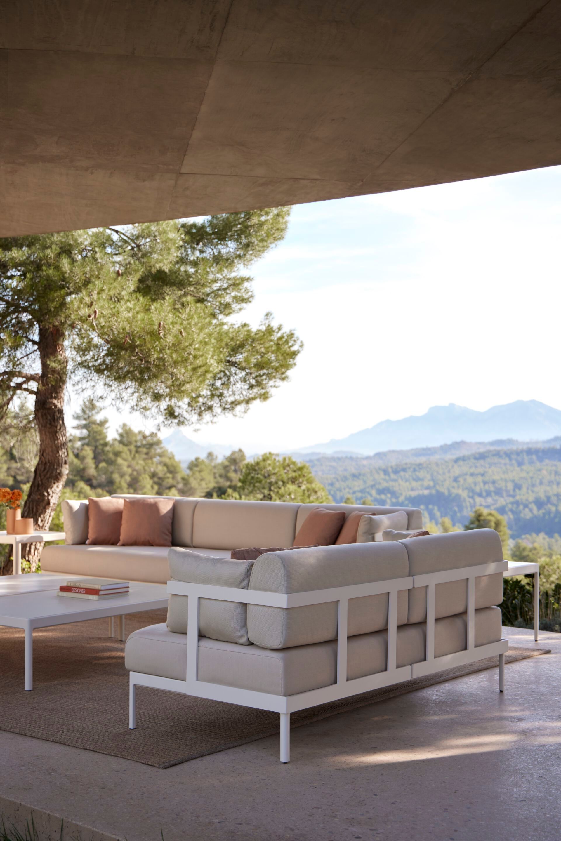 2-местный алюминиевый садовый диван с порошковым покрытием и тканью POINT Legacy ARCH-00023519 - Вид №4