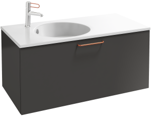 EB2514-R7-M90 Тумба под столешницу 100 см, 1 верхний ящик, бронзовая ручка JACOB DELAFON ODÉON RIVE GAUCHE