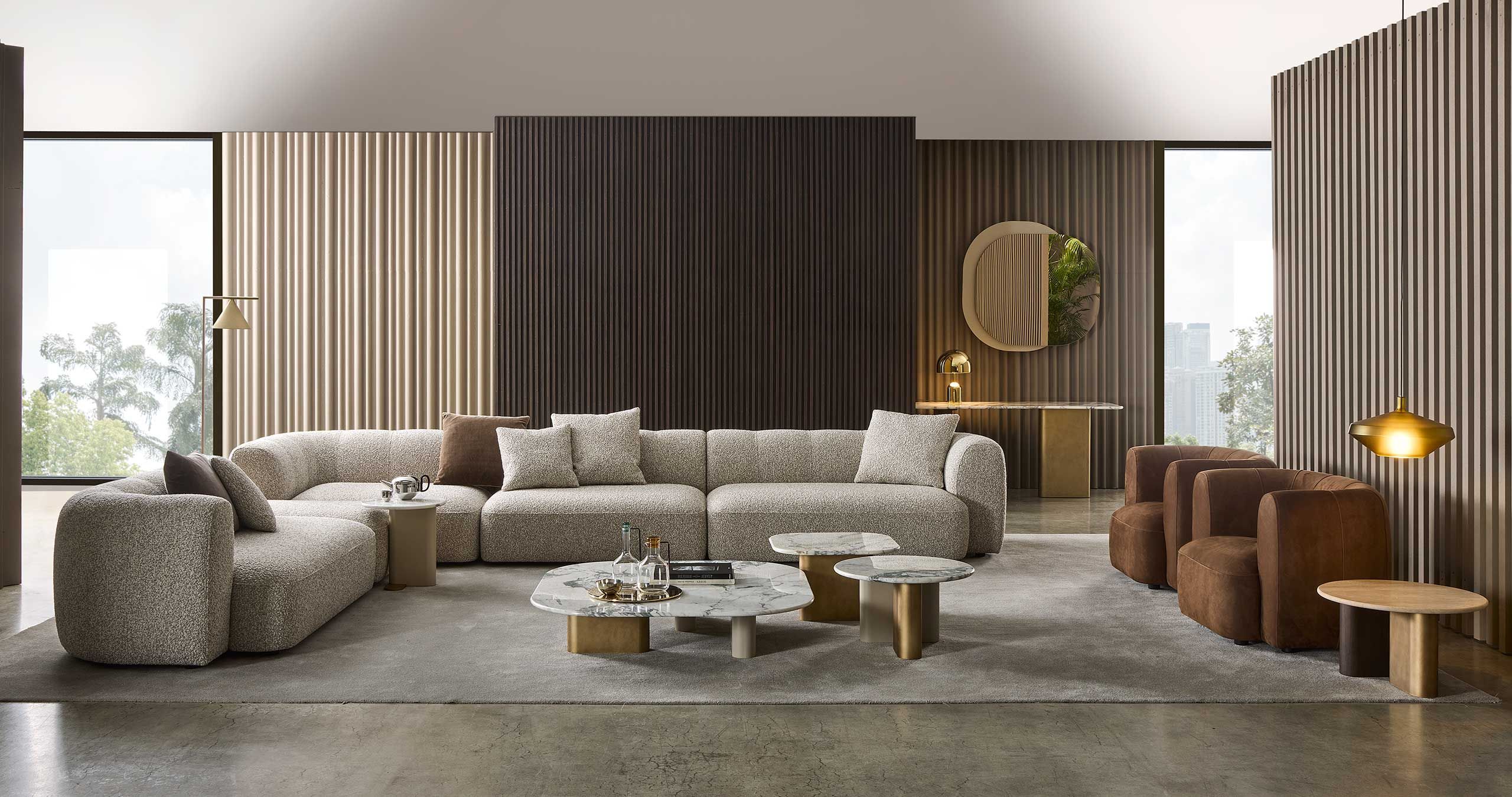 3-местный кожаный диван Marelli Milo ARCH-00056937 - Вид №5