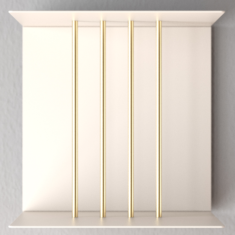 Полка с разделителем Teaser, рубиново-красная UMAGE 5008 - Вид №4