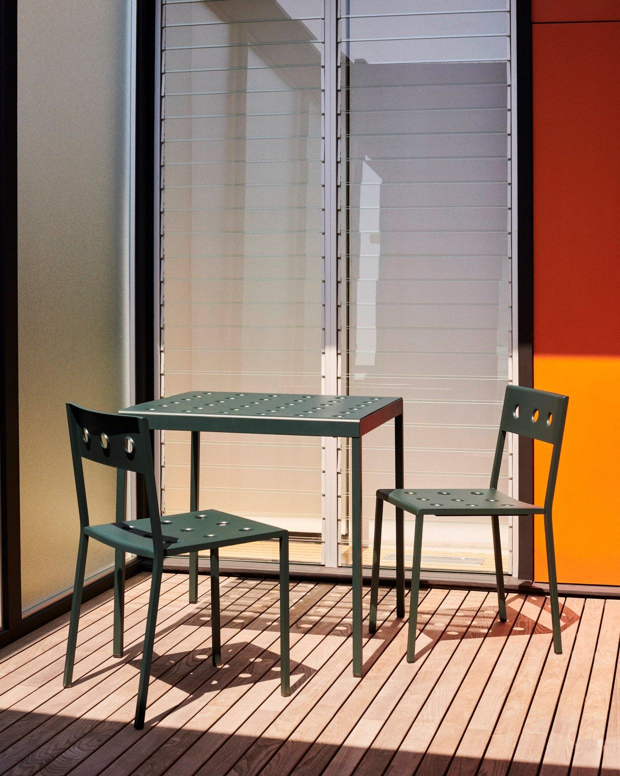 Стальной стул с порошковым покрытием с открытой спинкой Hay балкон ARCH-00152024 - Вид №42