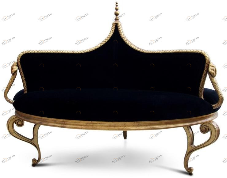 KOKET Круглая бархатная скамья sun-id-1364465