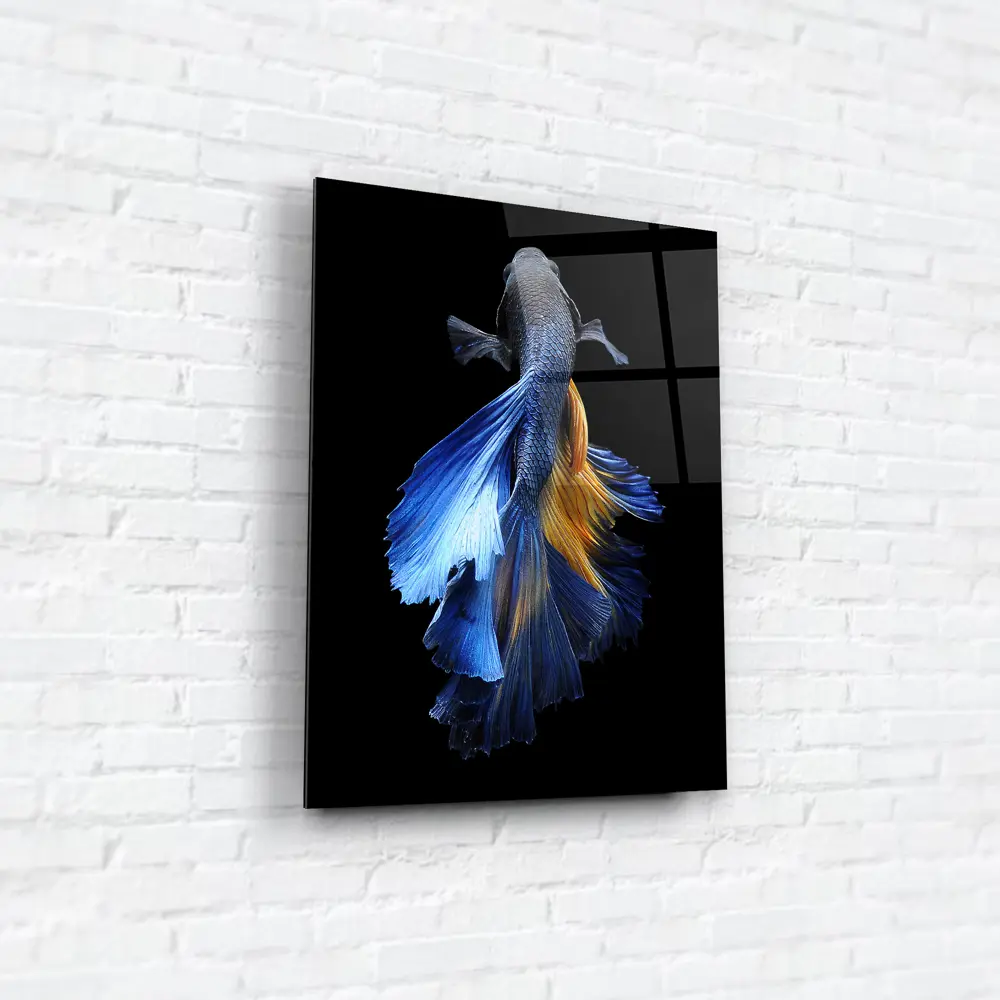 Картина на стекле "Рыбы синие" 60x80 см 82924194 STLM-2060049 ARTABOSKO  - Вид №3