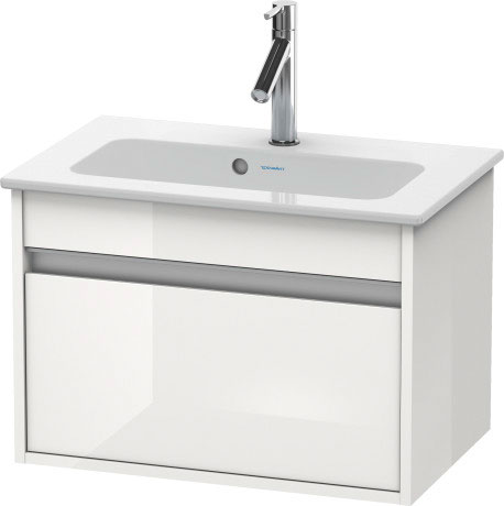 KT642203131 Тумбочка подвесная компакт Ketho #KT6422 600 x 385 мм Сосна серебристая, декор Duravit - Вид №2