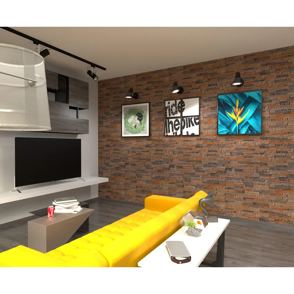 Декоративный камень White Hills «Хайлэнд» - темно-коричневая скала для интерьера и фасада 82274638 STLM-0023707 - Вид №4