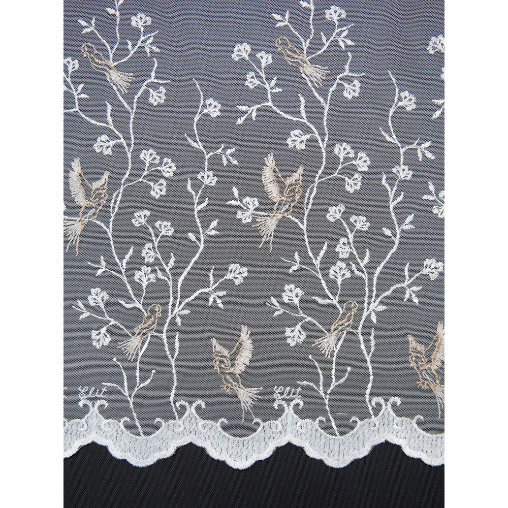 Тюль 1 м/п Птички сетка 280 см цвет бело-бежевый ELIT HOME STLM-2182361 - Вид №5