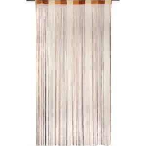 Штора нитяная 150x280 см однотон цвет серо-коричневый/шоколадный