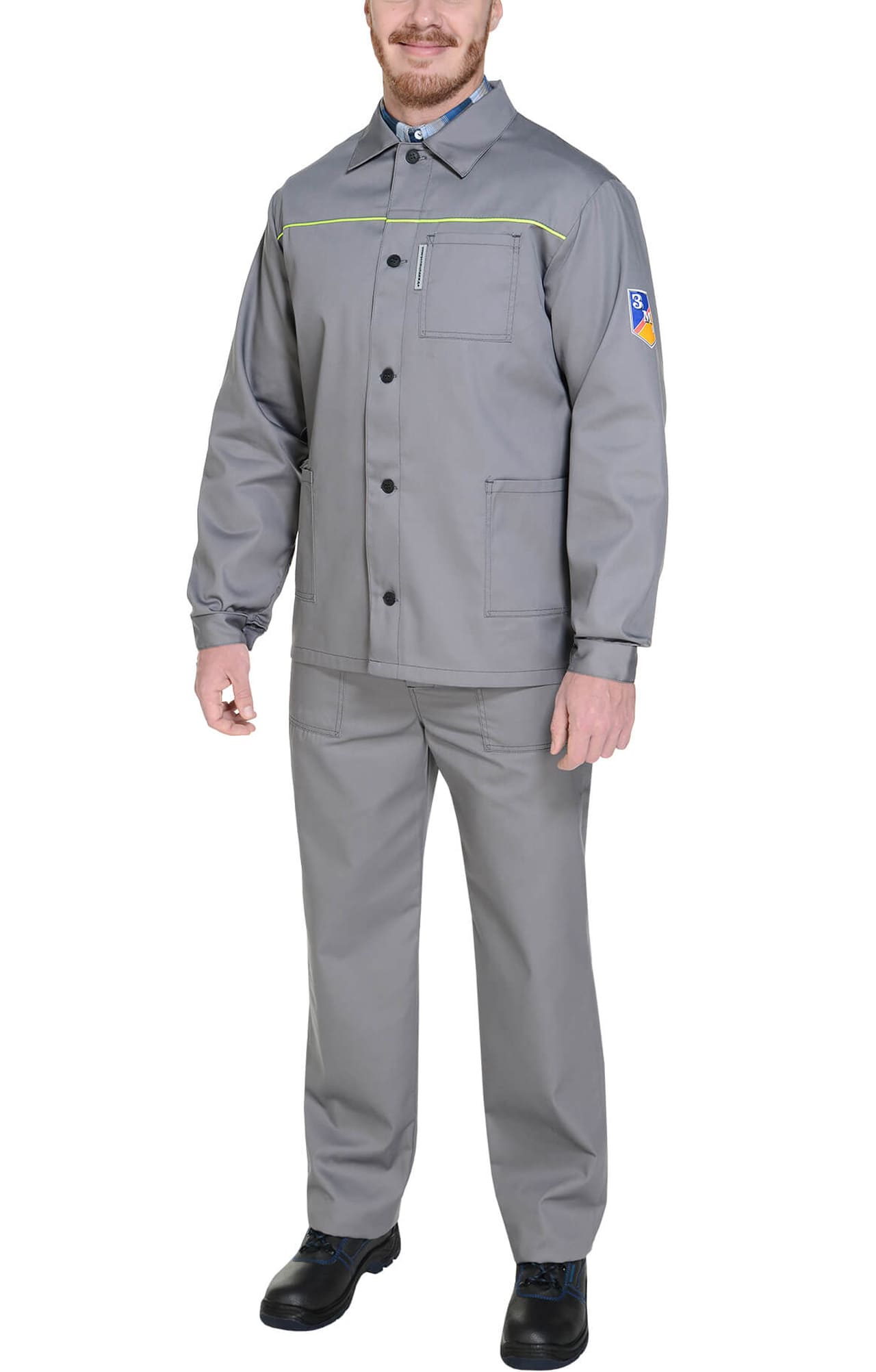 65436 Костюм "Труд" рабочий темно-серый  Летняя спецодежда  размер 64-66/170-176  - Вид №9