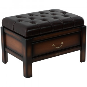 11127 Банкетка Лотос 6 Орех Шоколад мрамор BOGACHO