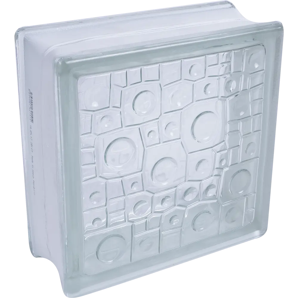 Стеклоблок Богема Губка бесцветный VITRABLOCK STLM-2207849