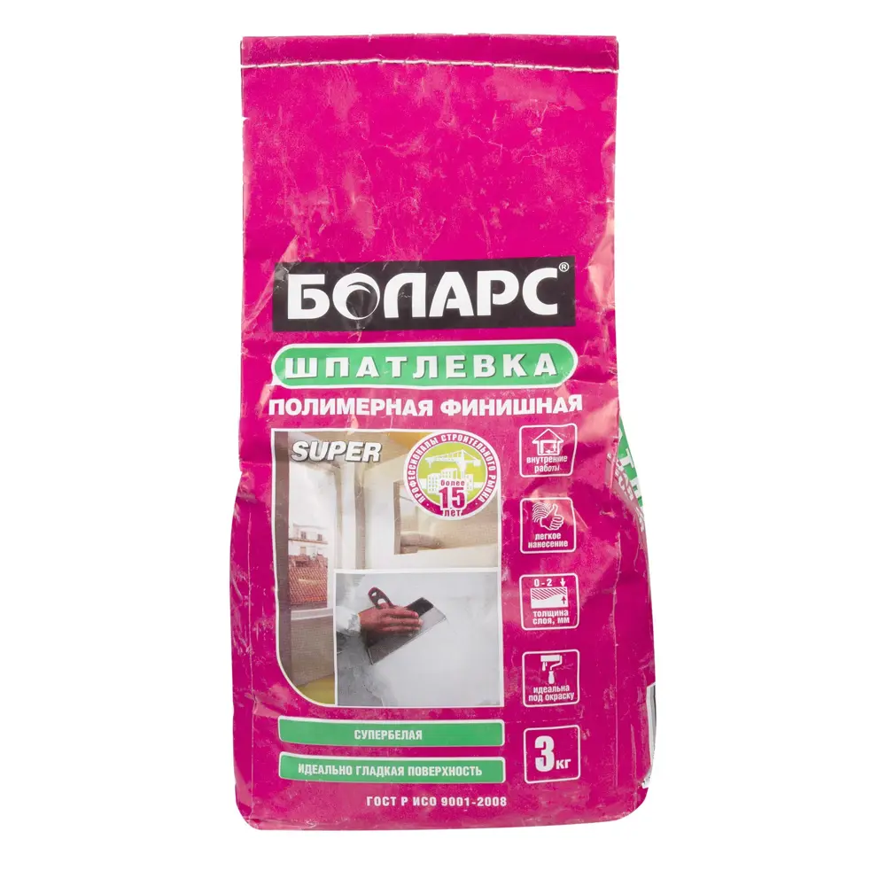 Шпаклёвка финишная БОЛАРС SUPER (3 кг) STLM-2074610
