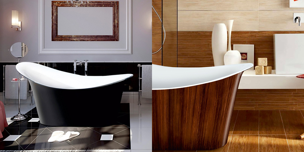 Ванна акриловая отдельностоящая Brown Wood Lagard TIFFANY lgd-tf-bw - Вид №1