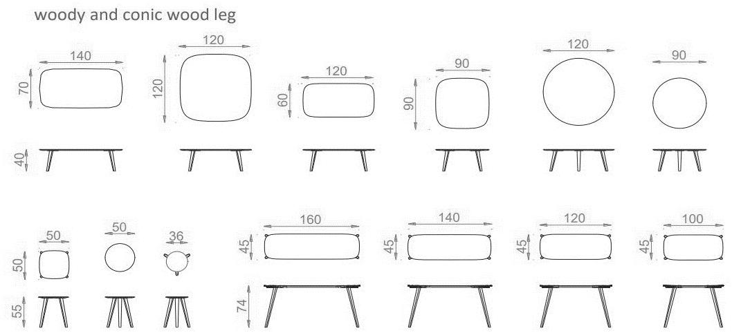 B&T Design Круглый сервировочный стол Woodplate sun-id-1454507 - Вид №5