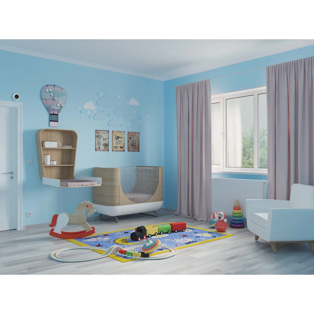 Ковёр детский Овечки 203 1.5x2 м полиамид ВИТЕБСКИЕ КОВРЫ STLM-2080176 - Вид №4