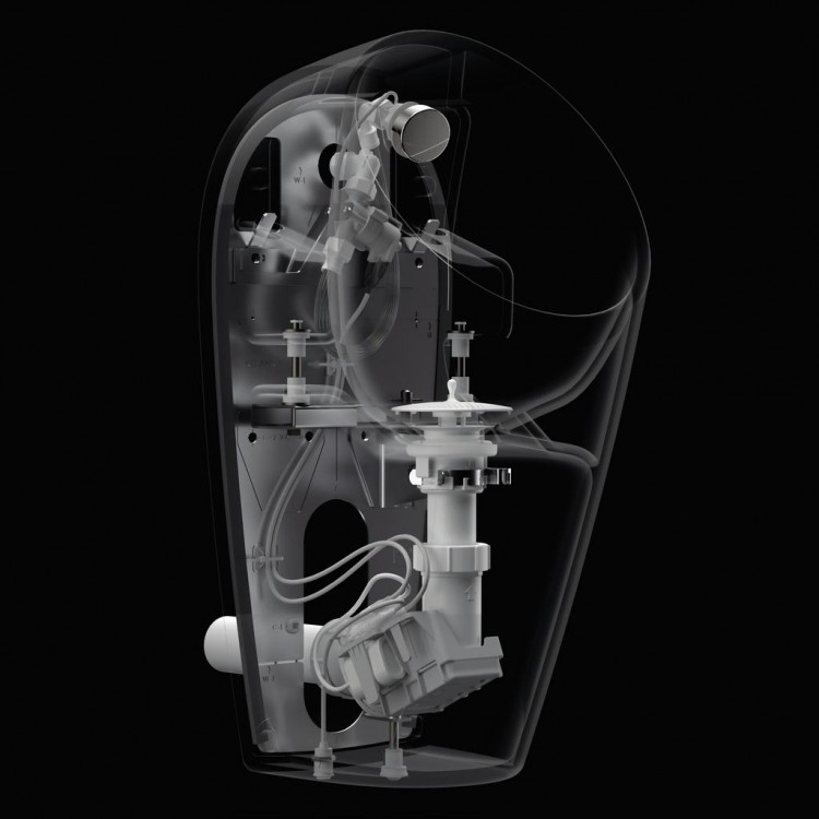 E189701 MAXI Smart E-Hybrid Писсуар со встроенным датчиком, задняя подводка Ideal Standard SPHERO - Вид №6