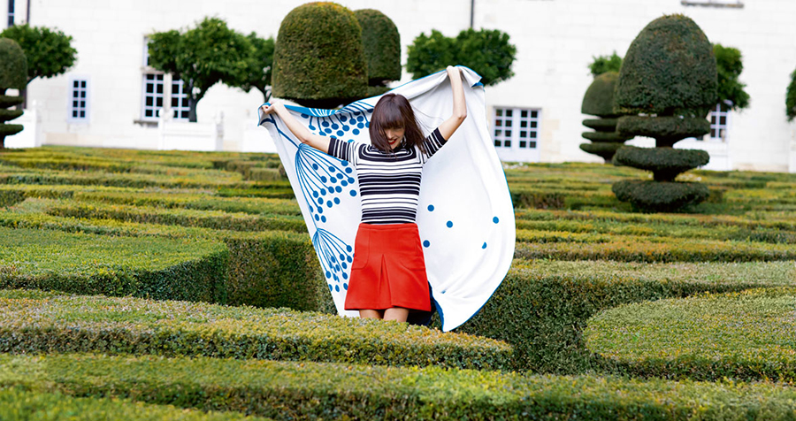 Плед Cle Des Champs Carrot 120х160 см Fermob 311327 - Вид №1