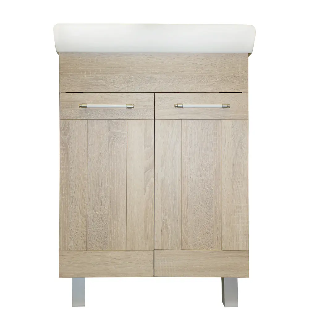 Тумба под раковину напольная «Клио-М» 60 см цвет дуб сонома AQWELLA STLM-2090164