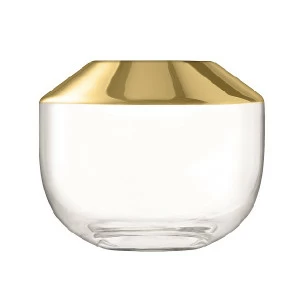 Ваза стеклянная золотистая 15 см Space LSA INTERNATIONAL - 300602 Золото;прозрачный