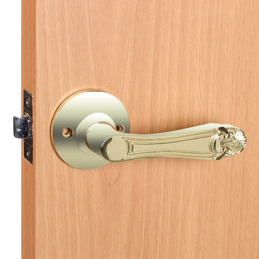 Ручка-защёлка 637/BL РB-B, с фиксатором, цвет золото FUARO STLM-2015047 - Вид №4