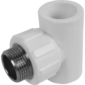 Тройник комбинированный ПОЛИТЭК 25 мм х 3/4" для систем водоснабжения 13565780