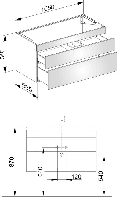 31551680000 Тумба под умывальник KEUCO Edition 400 - Вид №2