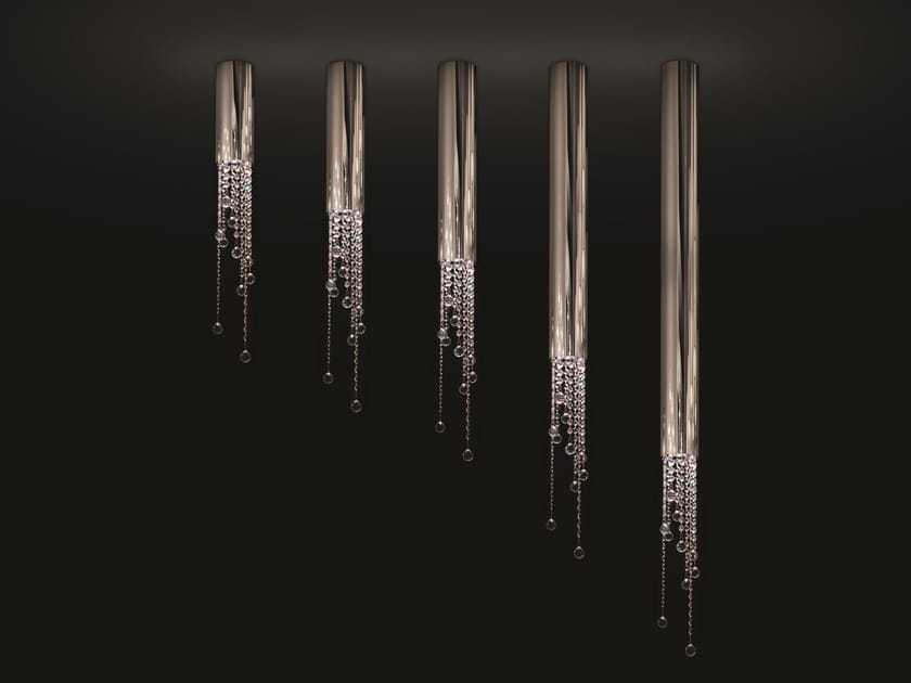 Металлический потолочный светильник с кристаллами Swarovski® In Stock Ilfari ARCH-00067846 - Вид №1