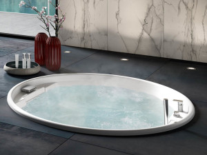 Встраиваемая круглая ванна с гидромассажем