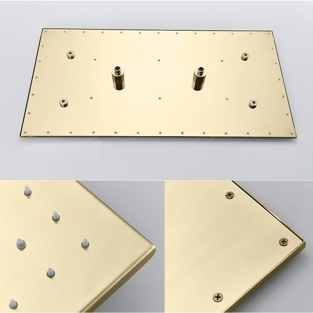 Прямоугольная насадка для душа из нержавеющей стали Fontana Showers FS145193 / FS145194 ARCH-00011240 - Вид №9