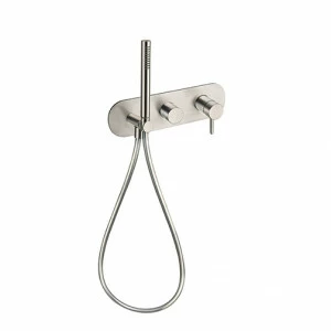 CRIIX602 Внешние части смесителя для ванны и душа для CRICS100 (правая сторона) - CRICS101 (левая сторона) с переключателем на 2 выпускных отверстия, ручным душем с защитой от известкового налета, гибким шлангом LONG LIFE Cristina Rubinetterie