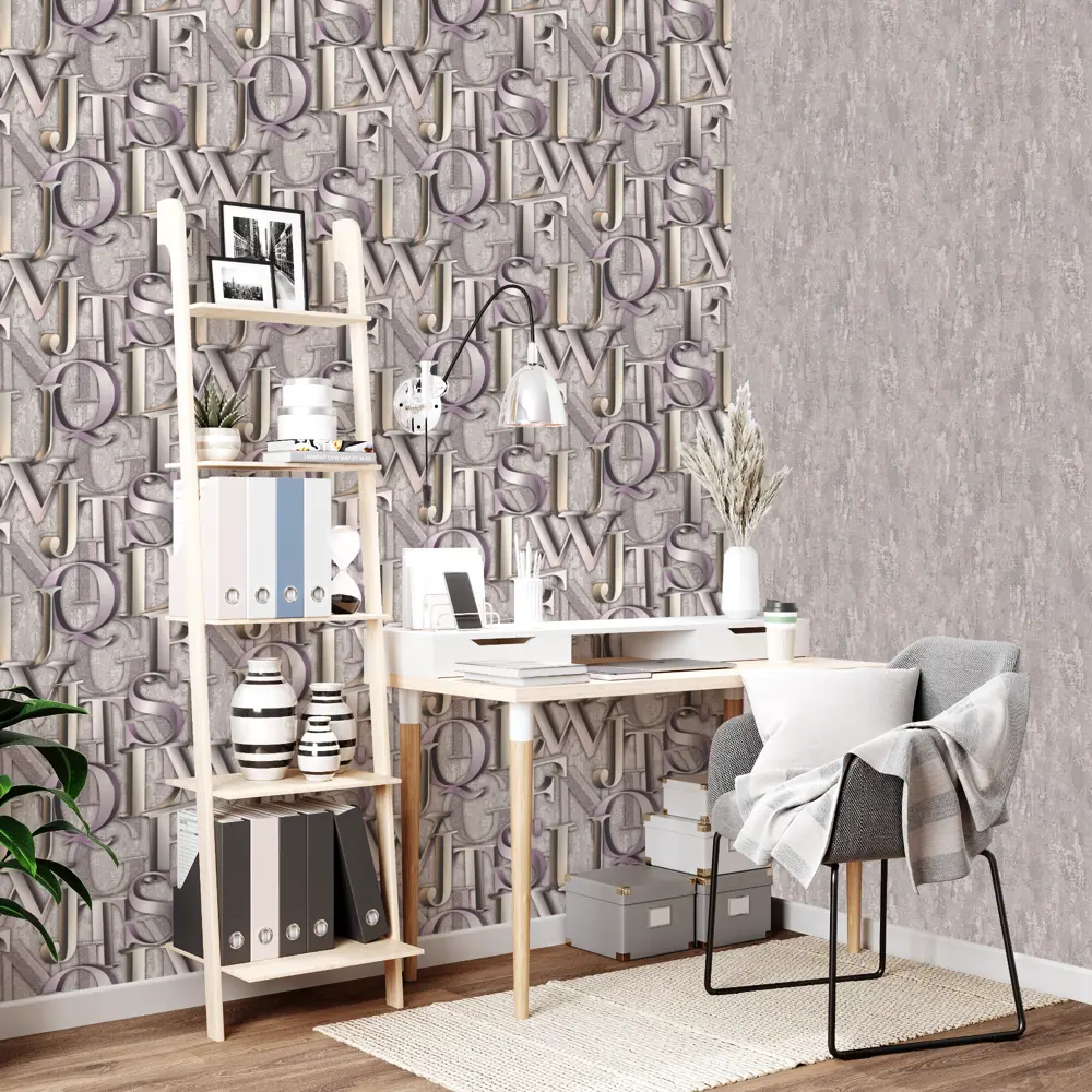 Обои флизелиновые Palitra Life Oxford коричневые 1.06 м PL71708-28 STLM-2064488 - Вид №3