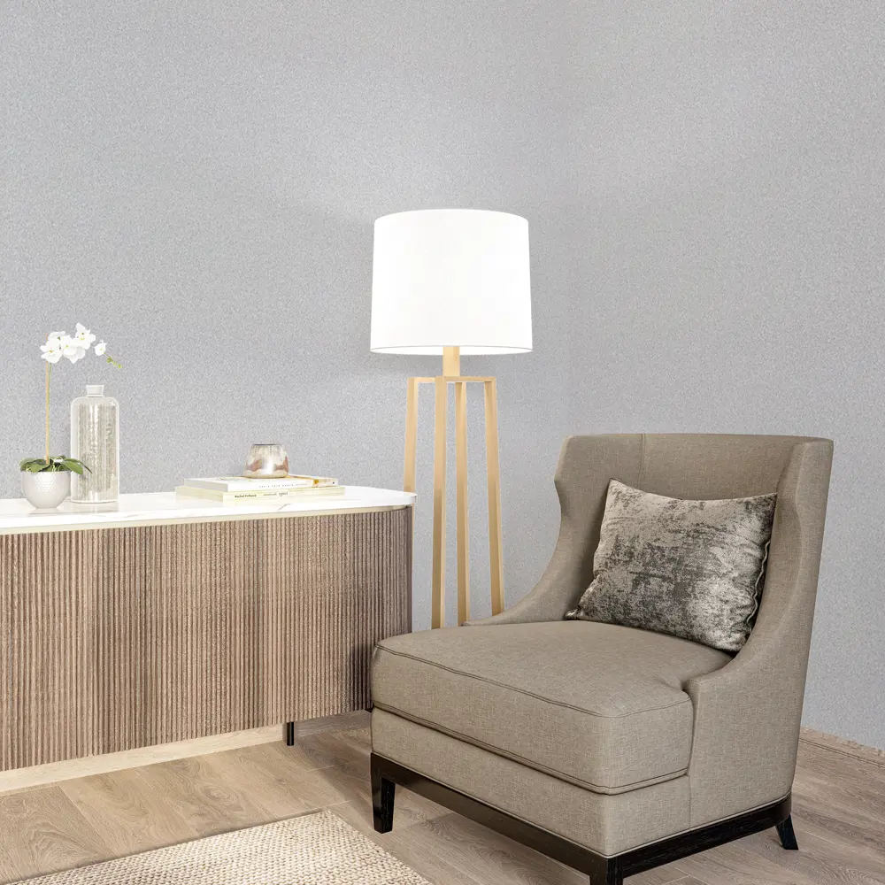 Обои флизелиновые Palitra Life Probka - белые однотонные для стен 89363086 Portugal STLM-0831944 - Вид №4