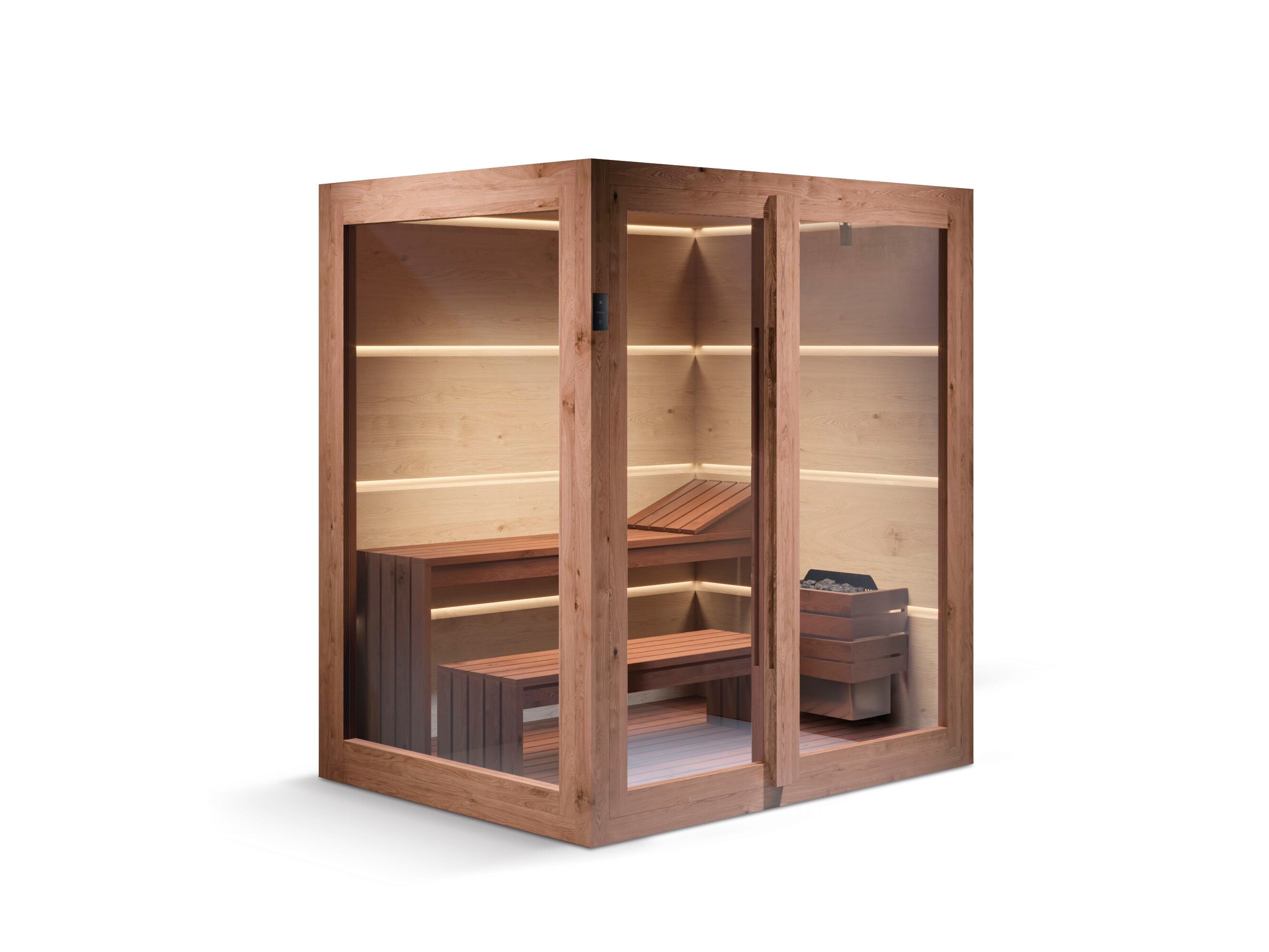Сауна из дерева и стекла Gruppo Treesse AURA ARCH-00033507 - Вид №5