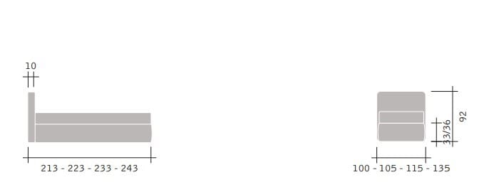 Односпальная кровать для хранения Flou Merkurio ARCH-00034783 - Вид №4