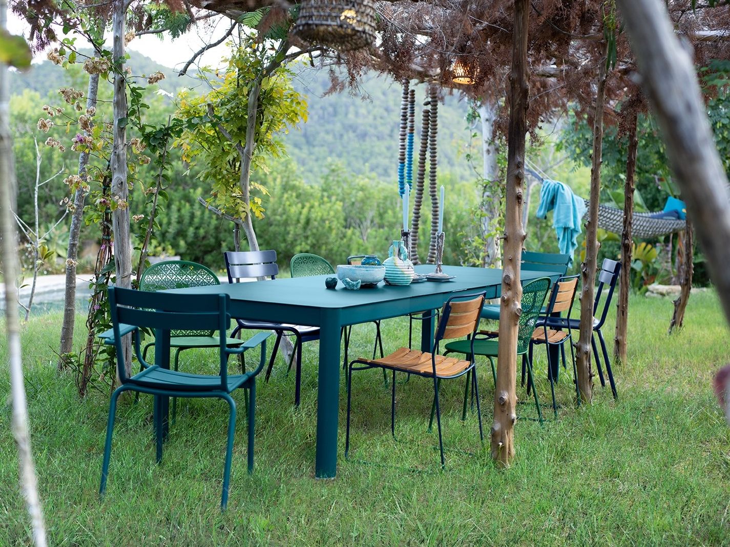 Алюминиевый штабелируемый садовый стул с подлокотниками Fermob Luxembourg ARCH-00123165 - Вид №2