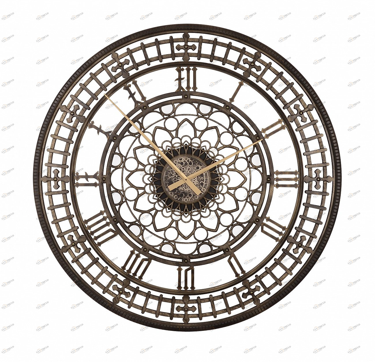 Часы настенные круглые золото Tower L IN SHAPE TOWER 00-3860080 Белый