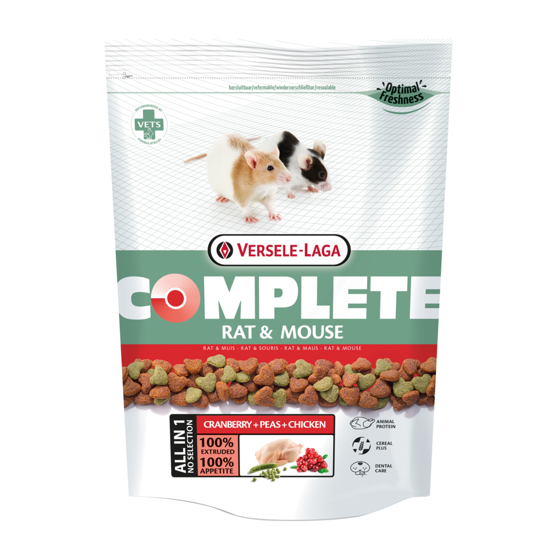 Т00009250 Корм для грызунов Complete Rat & Mouse для крыс и мышей 500г VERSELE-LAGA 