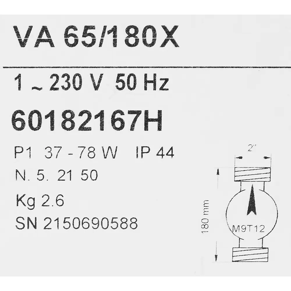 Насос циркуляционный DAB VA 65/180X 190 мм STLM-2084455 - Вид №6