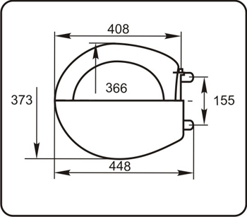 1681 Крышка сиденье для унитаза УКЛАД  - Вид №1