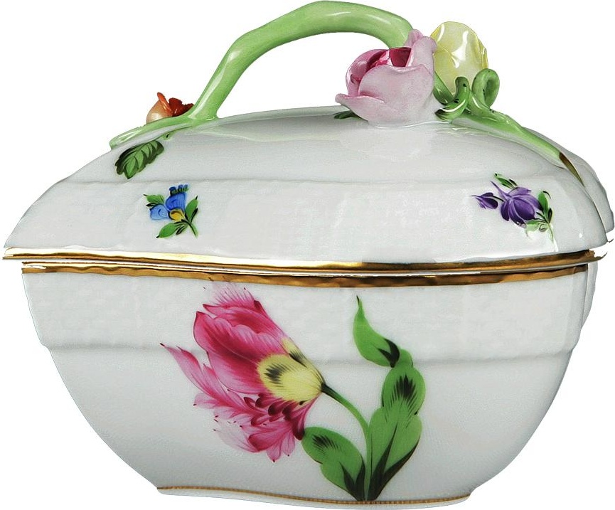 72011 Herend Шкатулка 11см "Китти" Фарфор, Керамика 