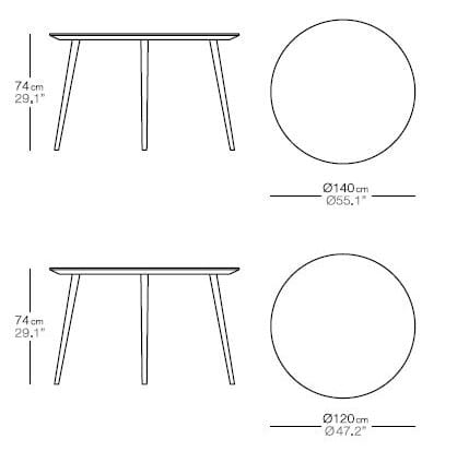 Круглый садовый стол Bivaq Vint ARCH-00100585 - Вид №3