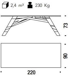 Moroso Прямоугольный стол из стали и хрусталя sun-id-1361752 - Вид №7