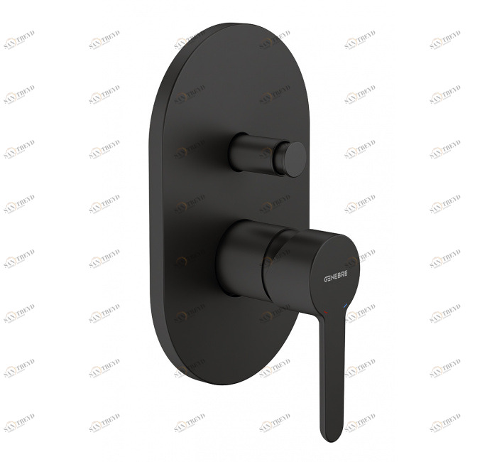 GENEBRE 65116 19 41 66 Смеситель для ванны, однорычажный, с переключателем 