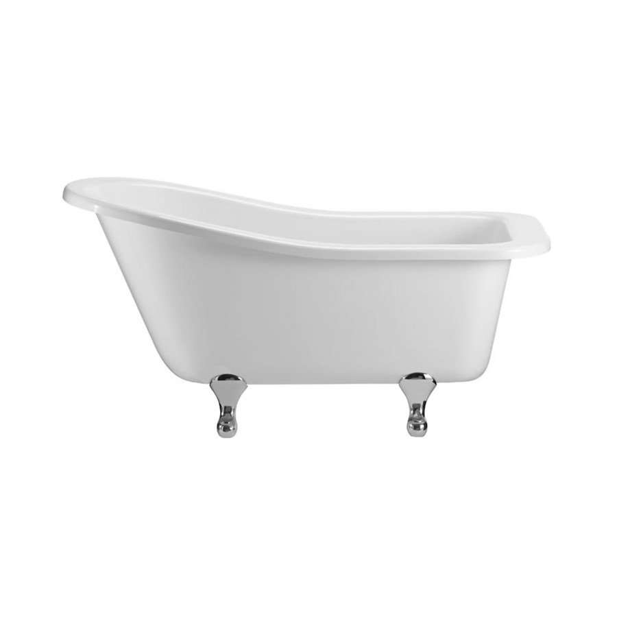 Burlington Бакингемские тапочки для ванн со стандартными ножками с классическими ножками в черном цвете E6 E10 BLA 