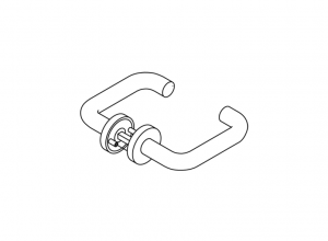 111PBG01.230 Ручка нажимная для замков стеклянных дверей модель 111.23пб HEWI Beschläge für Innentüren