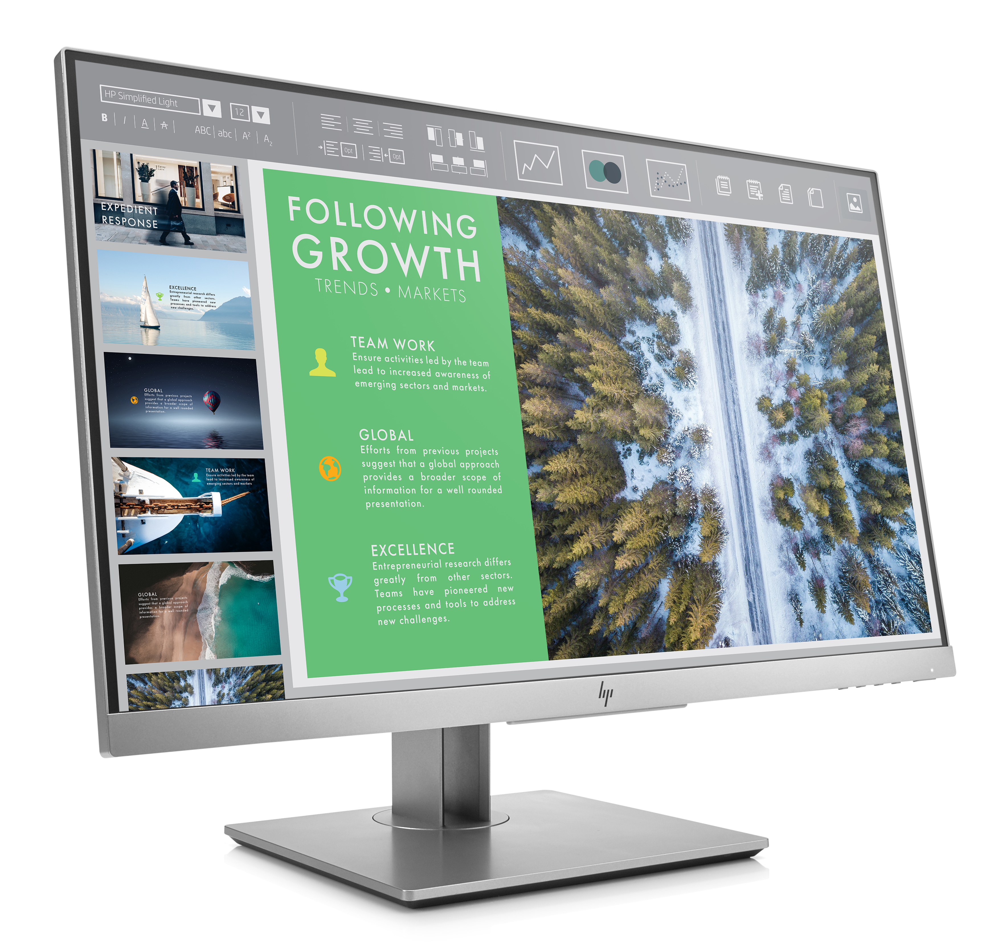 1FH47AA#ABB elitedisplay e243 23.8" monitor ips micro edge, led backlit 178 / 178 250 nits 1920 x 1080 1000:1 dp hdmi vga usb 3.0*3 3-3-0y (repl m1n99aa) HP HP EliteDisplay Santreyd  - Вид №2